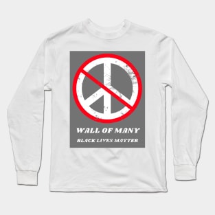 No Peace on Distressed Gray by Lara L Long Sleeve T-Shirt